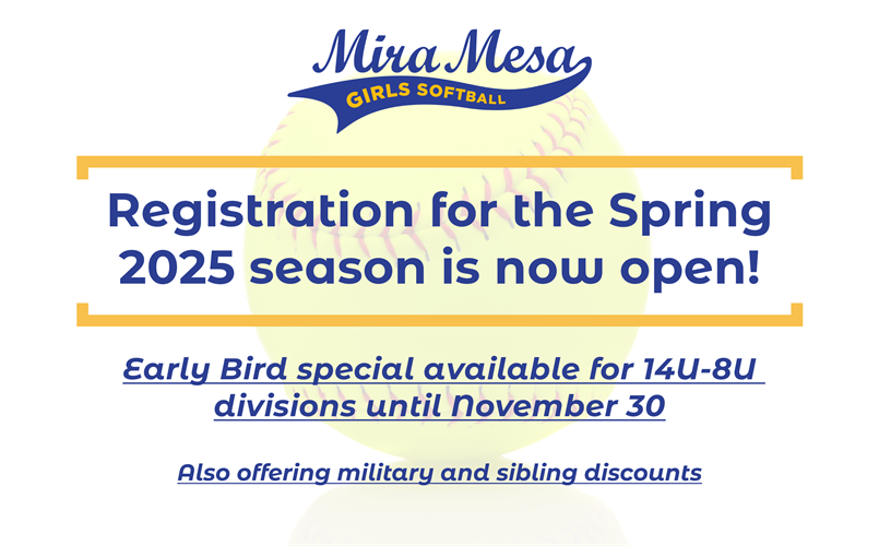 Registration for Spring 2025 is now open!!